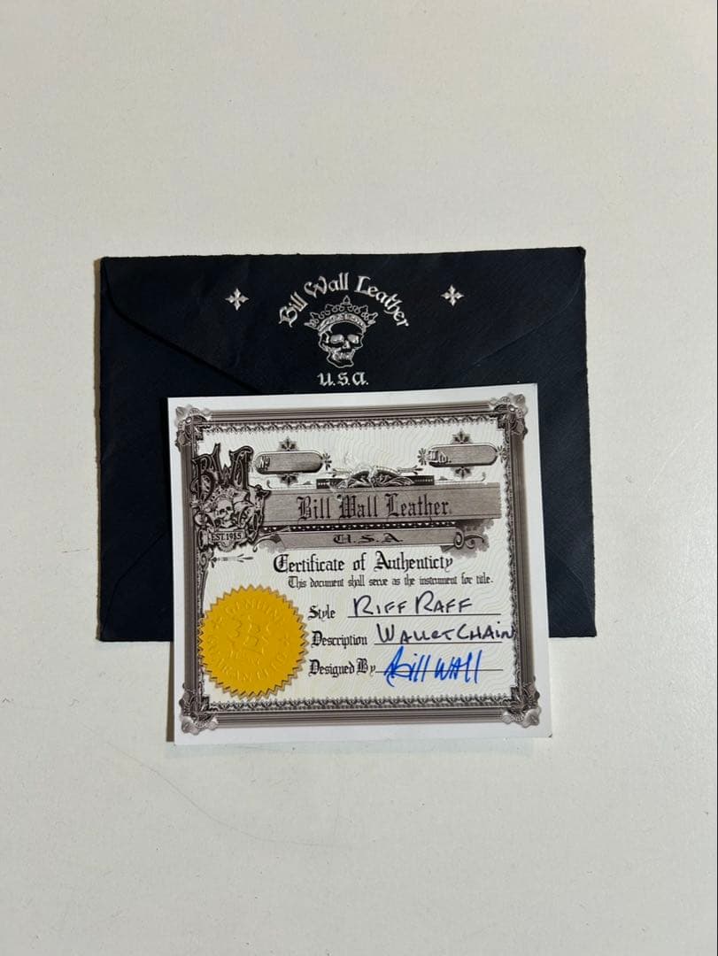 葵 Bill Wall Leather ウォレットチェーン