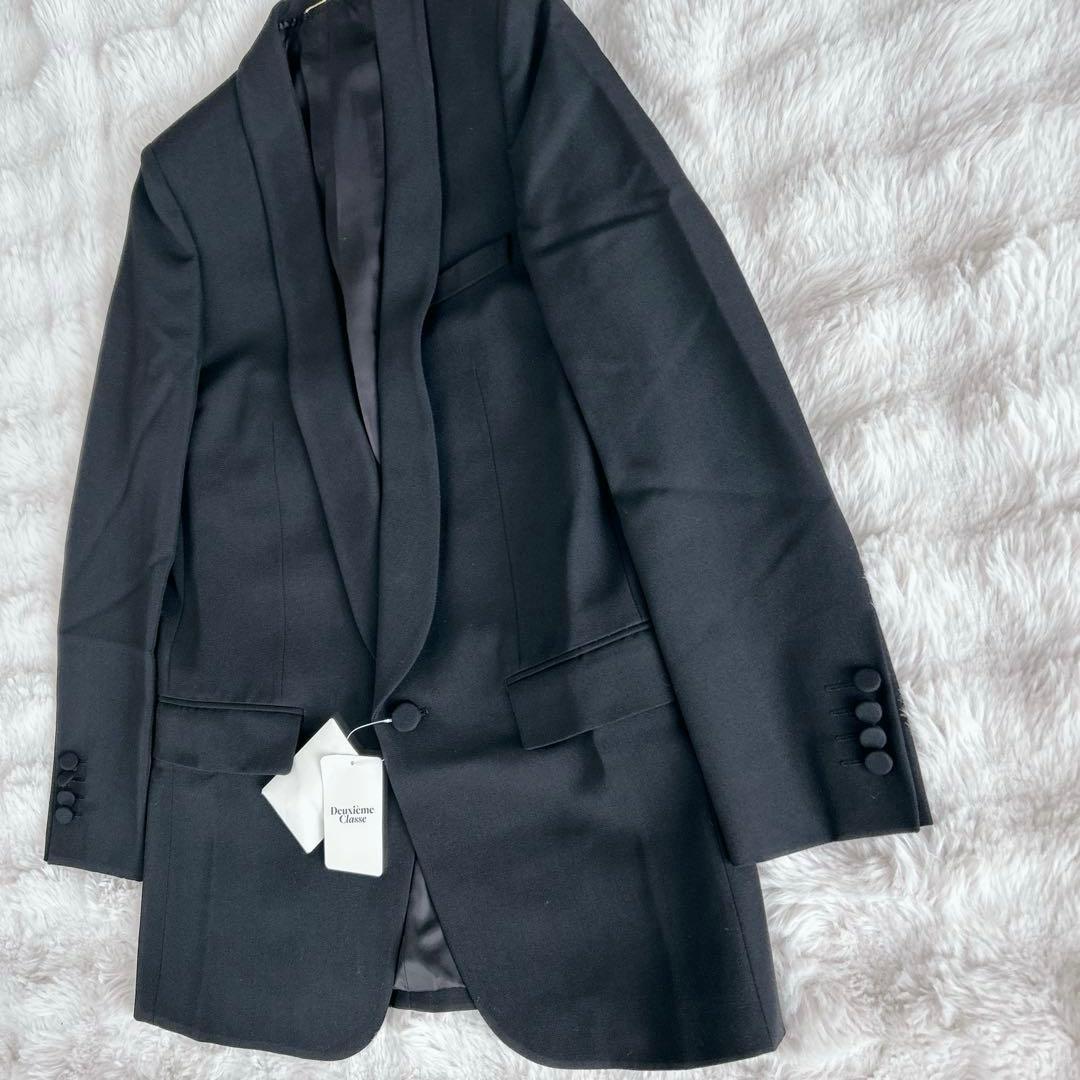 新品✨ドゥーズィエムクラス★タキシードジャケット　テーラード　ブラック