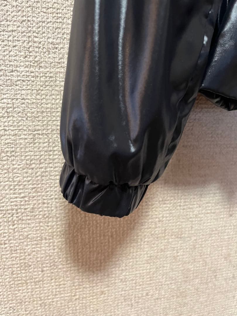 モンクレール　ブラックナイロンジャケット　150センチ