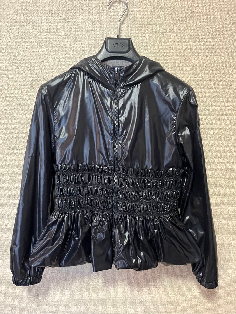 モンクレール　ブラックナイロンジャケット　150センチ