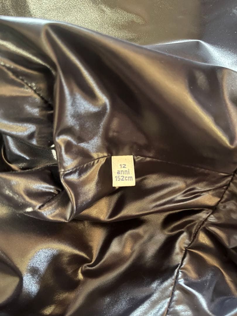 モンクレール　ブラックナイロンジャケット　150センチ