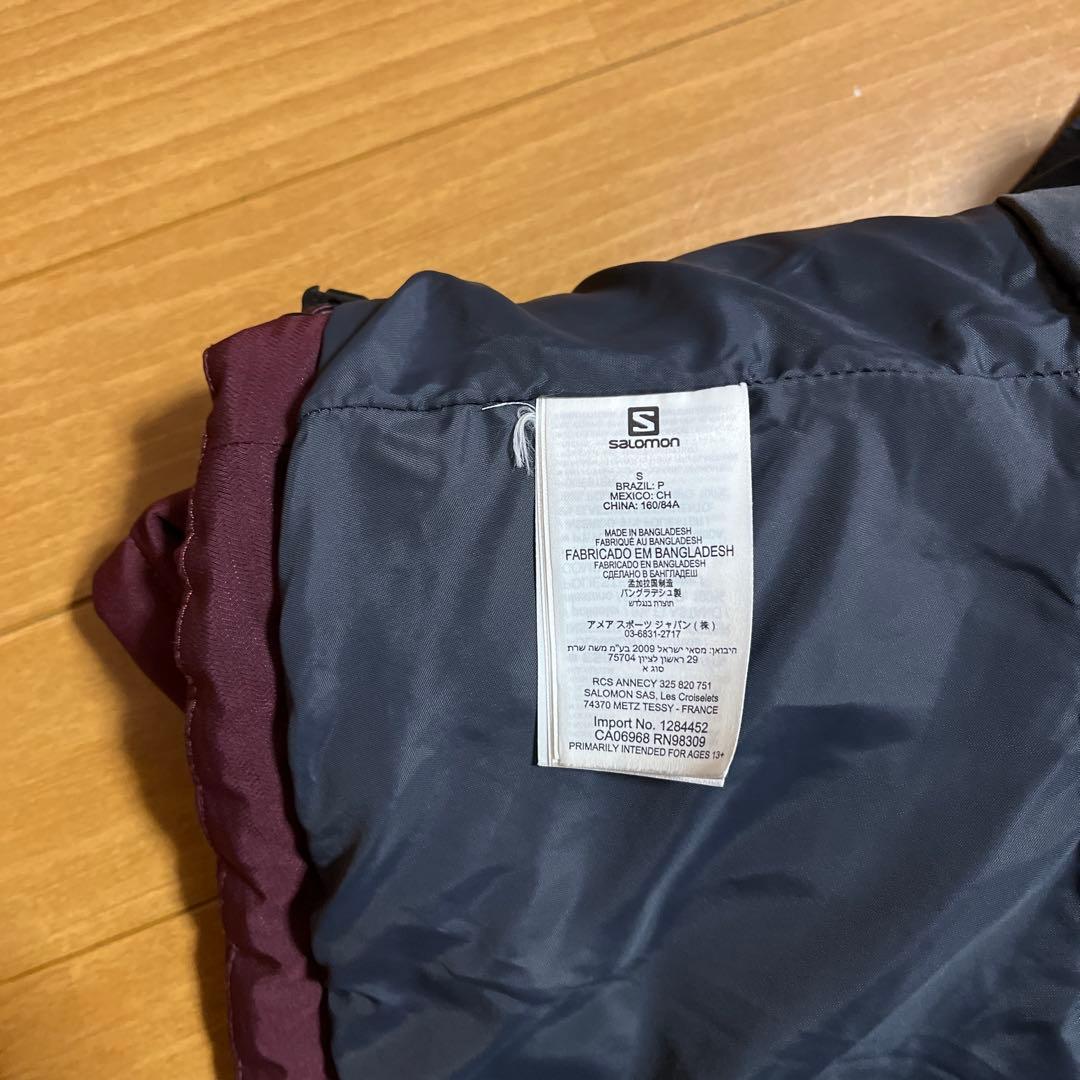 Salomon フード付きキルティングジャケット Sサイズ