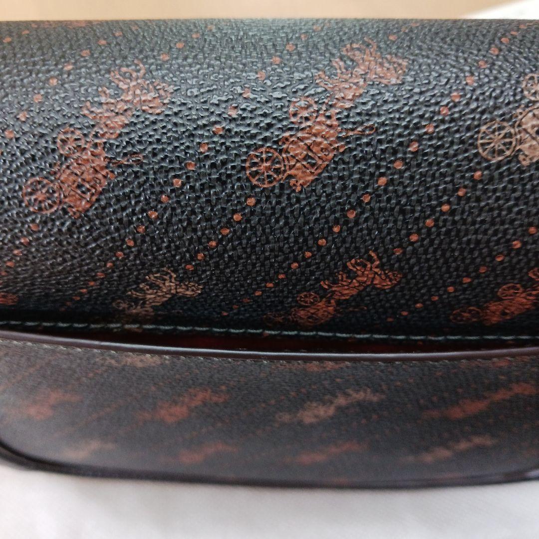 未使用級COACH ショルダーバッグ ブラック/ブラウン