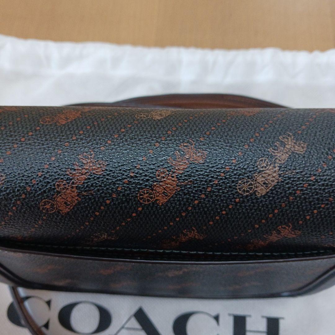 未使用級COACH ショルダーバッグ ブラック/ブラウン