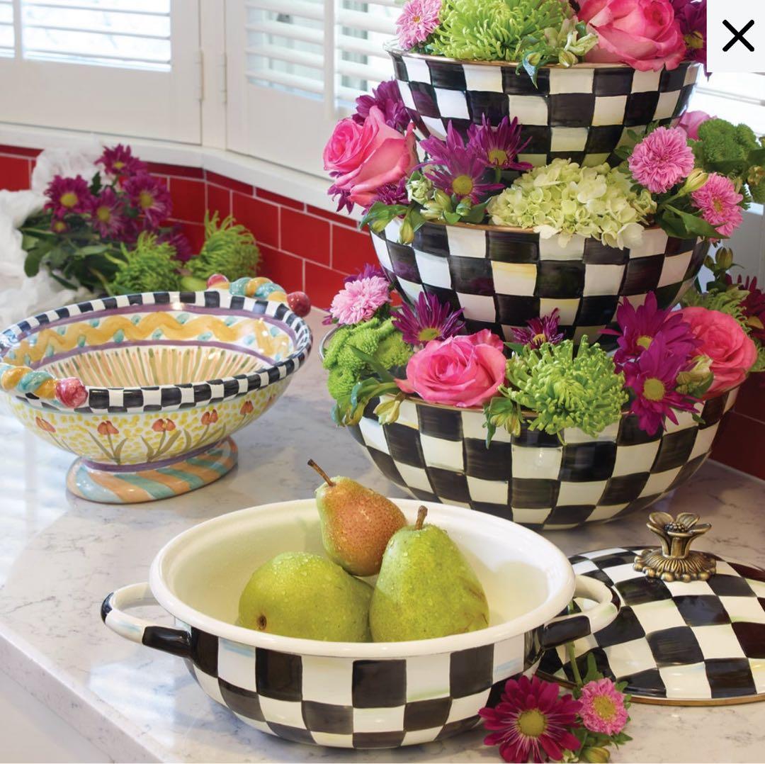 ♥MACKENZIE-CHILDS♡ チェッカーボード 鍋・ボウルセット