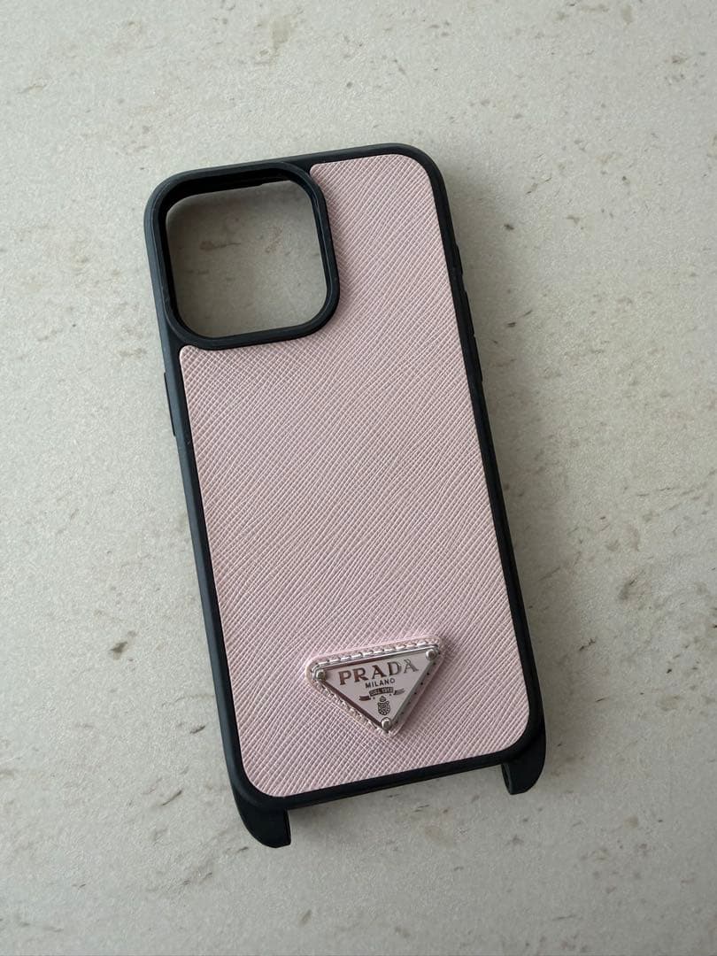 正規品 Prada iphone 15 pro max ケース　ピンク