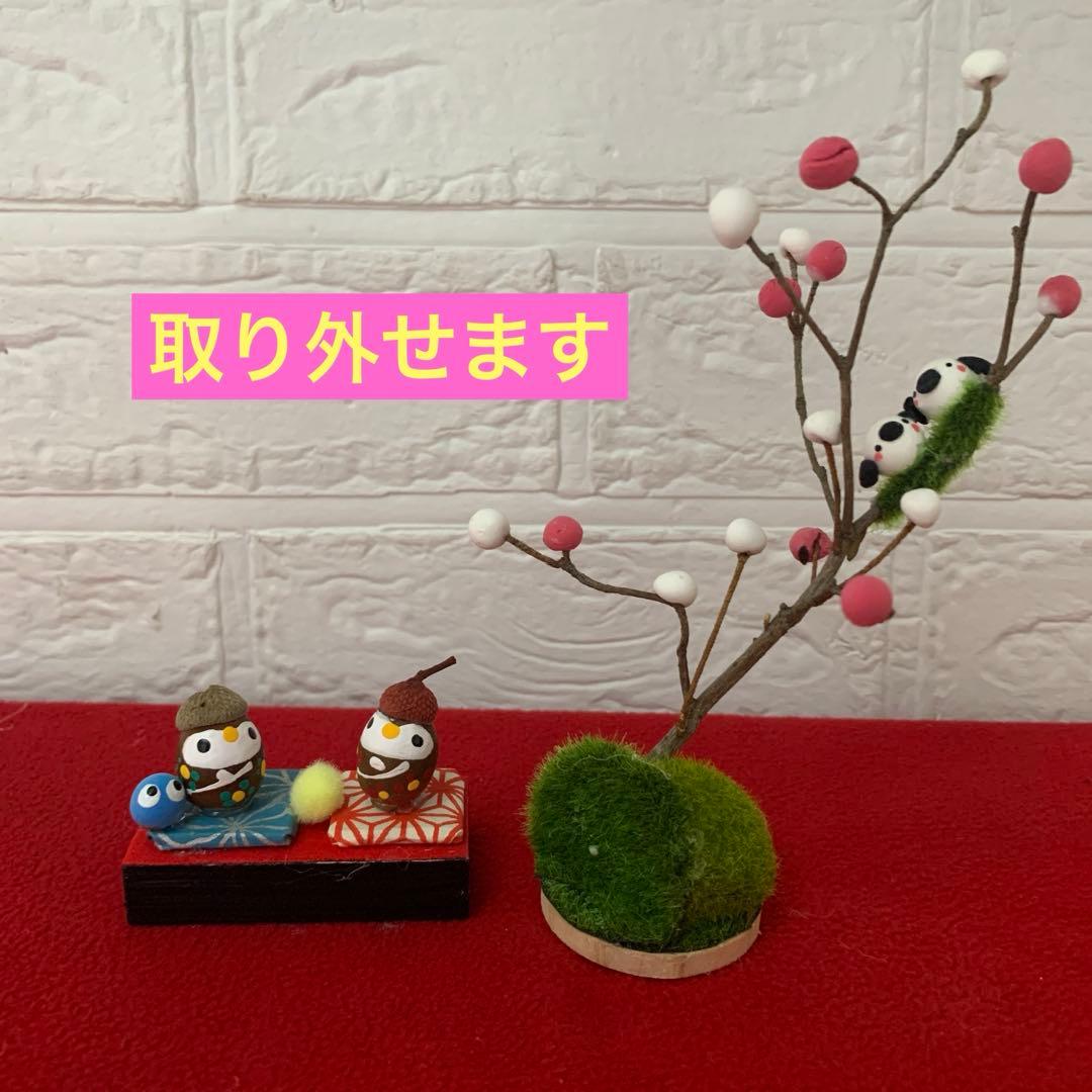 どんぐりアート♡お雛様オブジェ2点＆春のオブジェ2点♡
