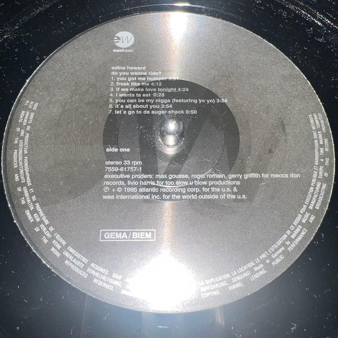 Adina Howard LP Do You Wanna Ride ? ドイツ盤