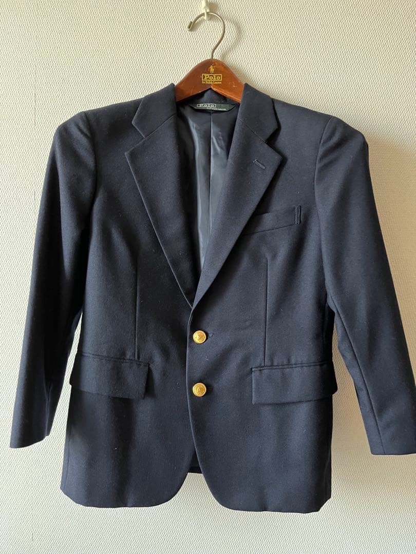 専用 Ralph Lauren 紺色金ボタンジャケット ピノキオ　グレーパンツ