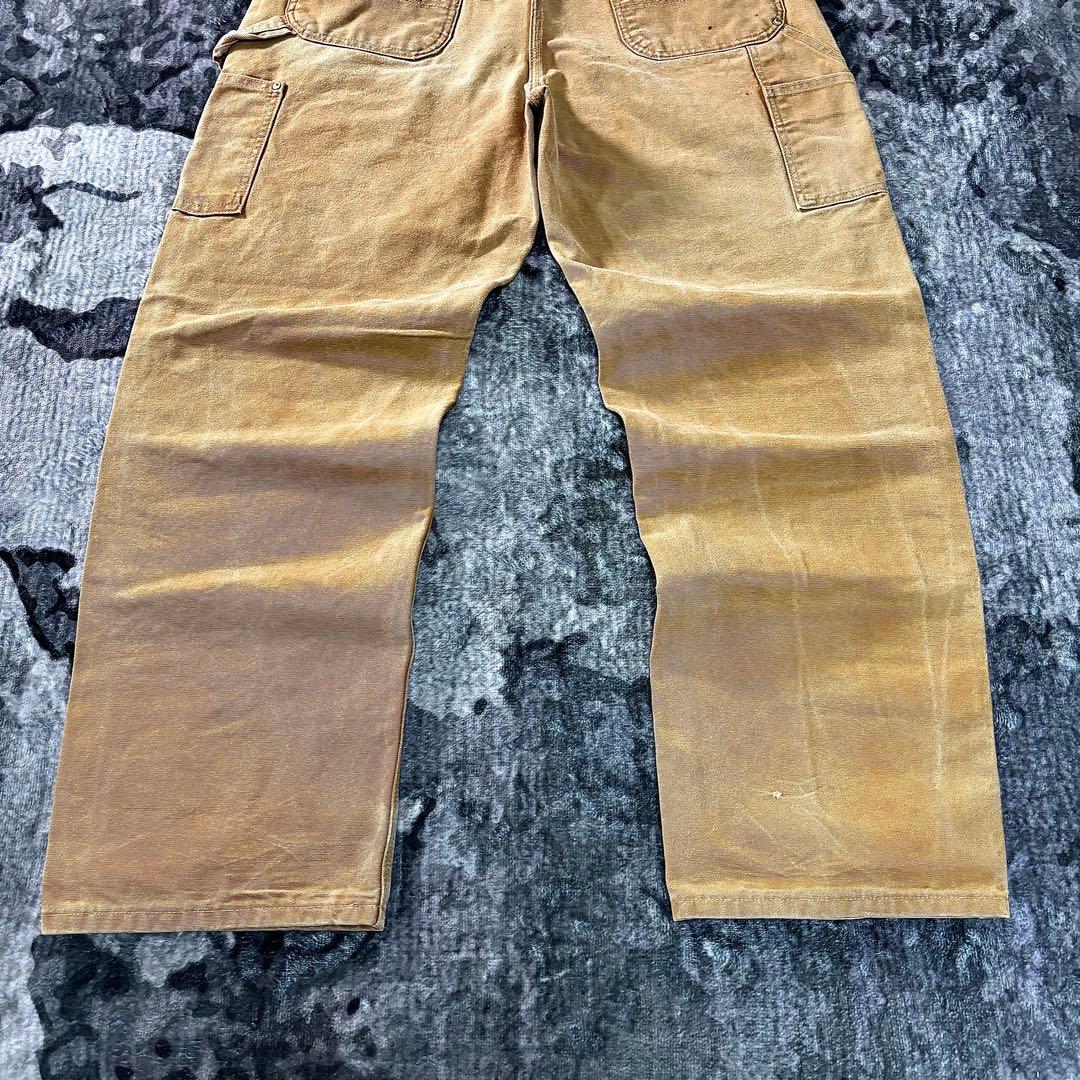 希少ダック地 ダブルニー ペンキ ワークパンツ 古着 一点物 良フェード