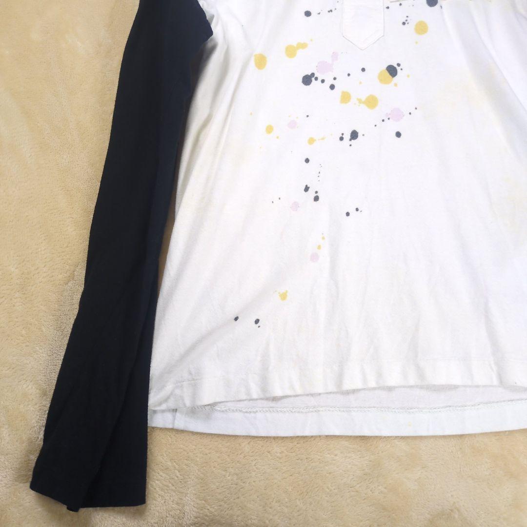 【希少】ヨウジヤマモトプールオム 08SS 敗残兵期 復刻 プリント ロンT