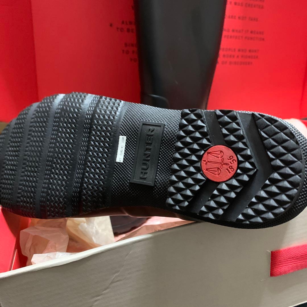 ◆HUNTER◆26~26.5cm⚫︎EU40/41⚫︎ブラック長靴【未使用品】