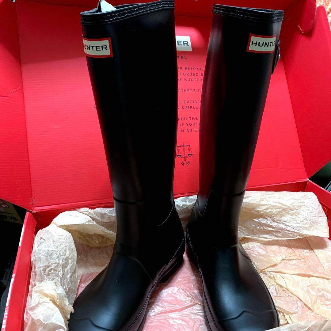 ◆HUNTER◆26~26.5cm⚫︎EU40/41⚫︎ブラック長靴【未使用品】