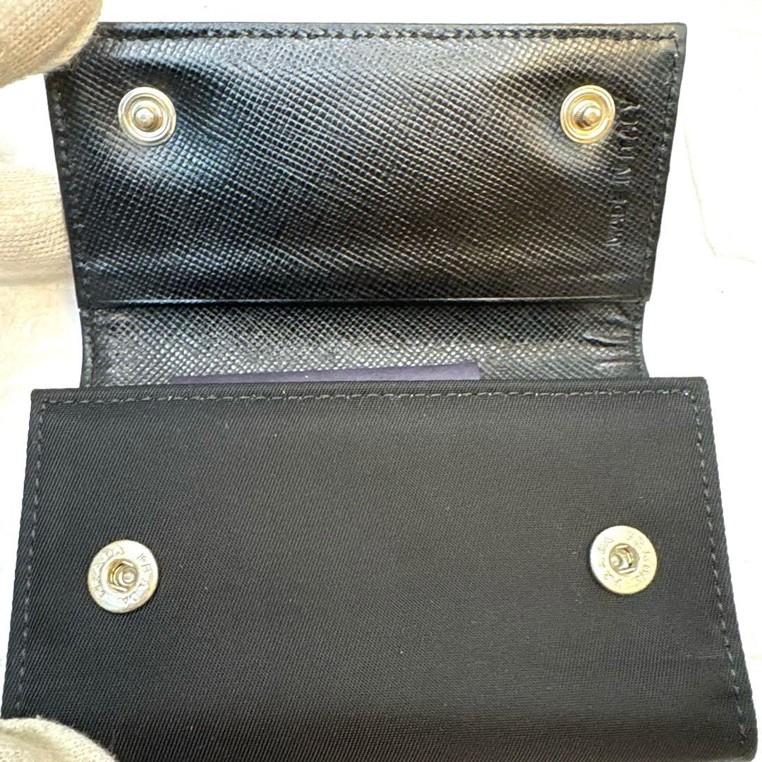 PRADA 6連キーケースブラック ナイロン