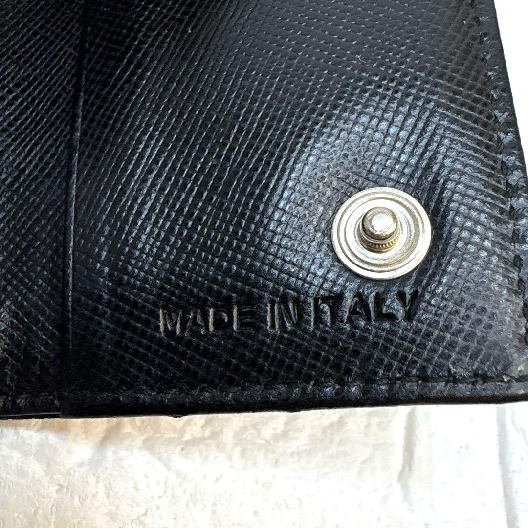 PRADA 6連キーケースブラック ナイロン