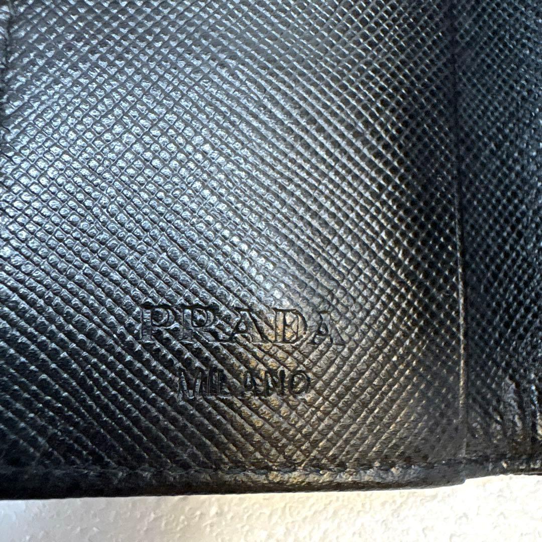 PRADA 6連キーケースブラック ナイロン