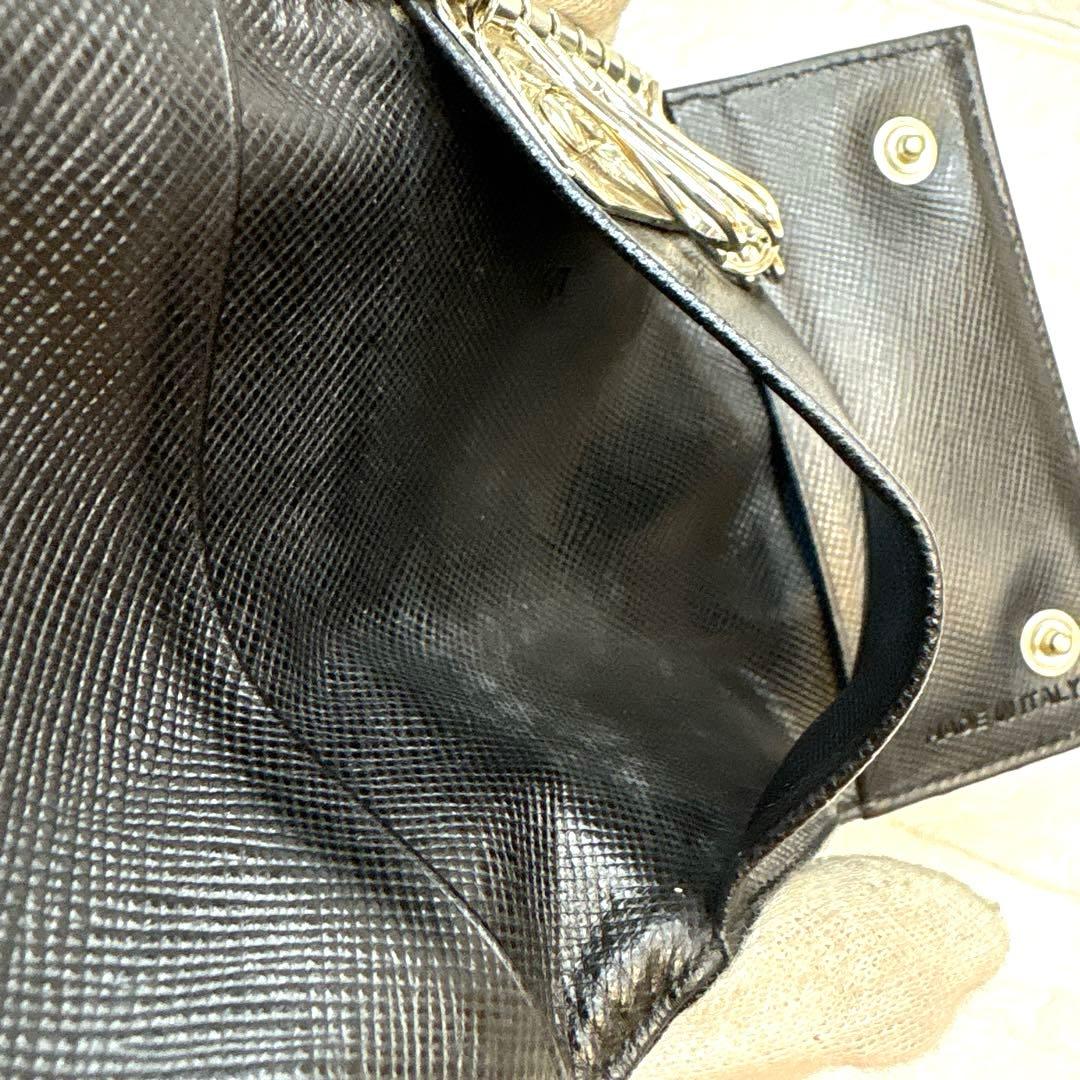 PRADA 6連キーケースブラック ナイロン