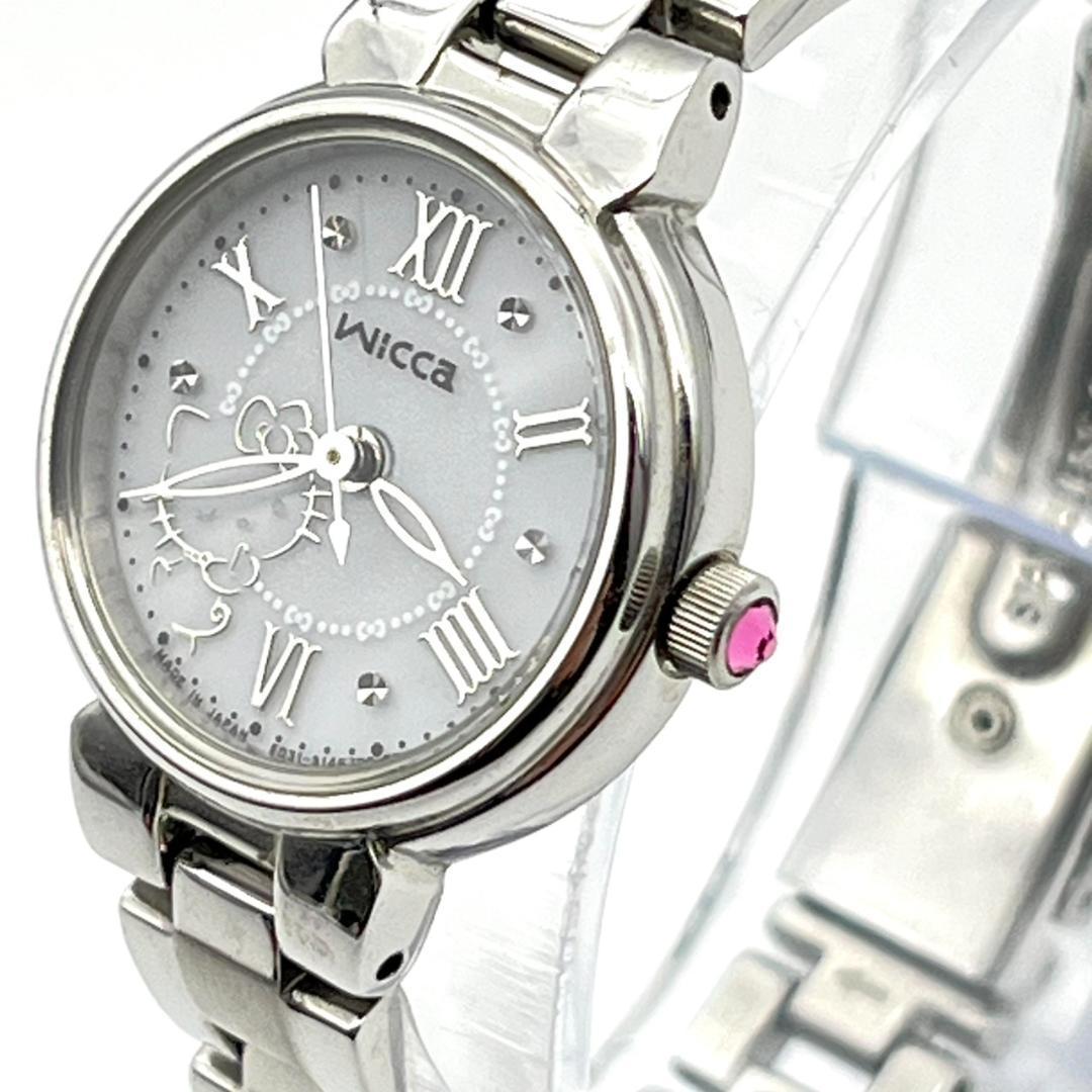 美品 シチズン Wicca ハローキティ 限定 レディース ソーラー時計