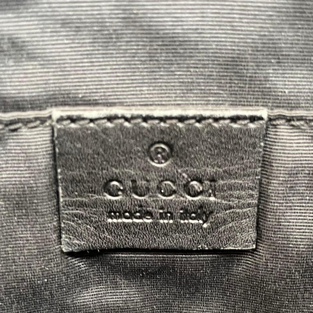 美品✨GUCCI グッチ　GG柄キャンバス×レザー　トートバッグ　手提げ　肩掛け