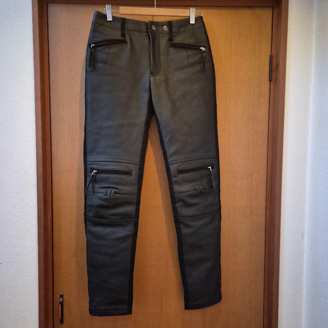 みかりん様　【美品】マックスフリッツ　ハーフレザーウォームパンツ42