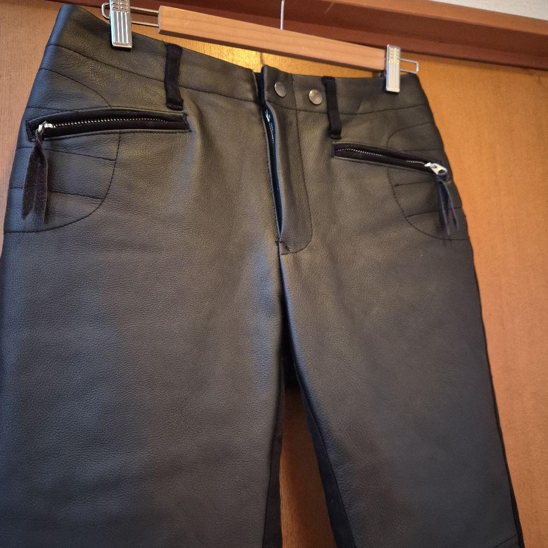 みかりん様　【美品】マックスフリッツ　ハーフレザーウォームパンツ42