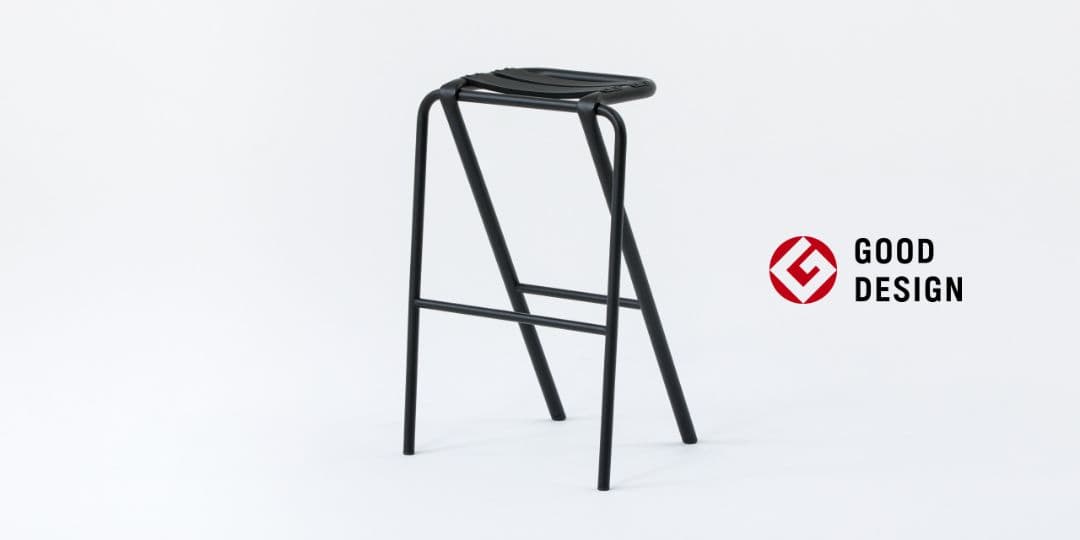 BENT HIGH STOOL スツール BLACK(JTH06)