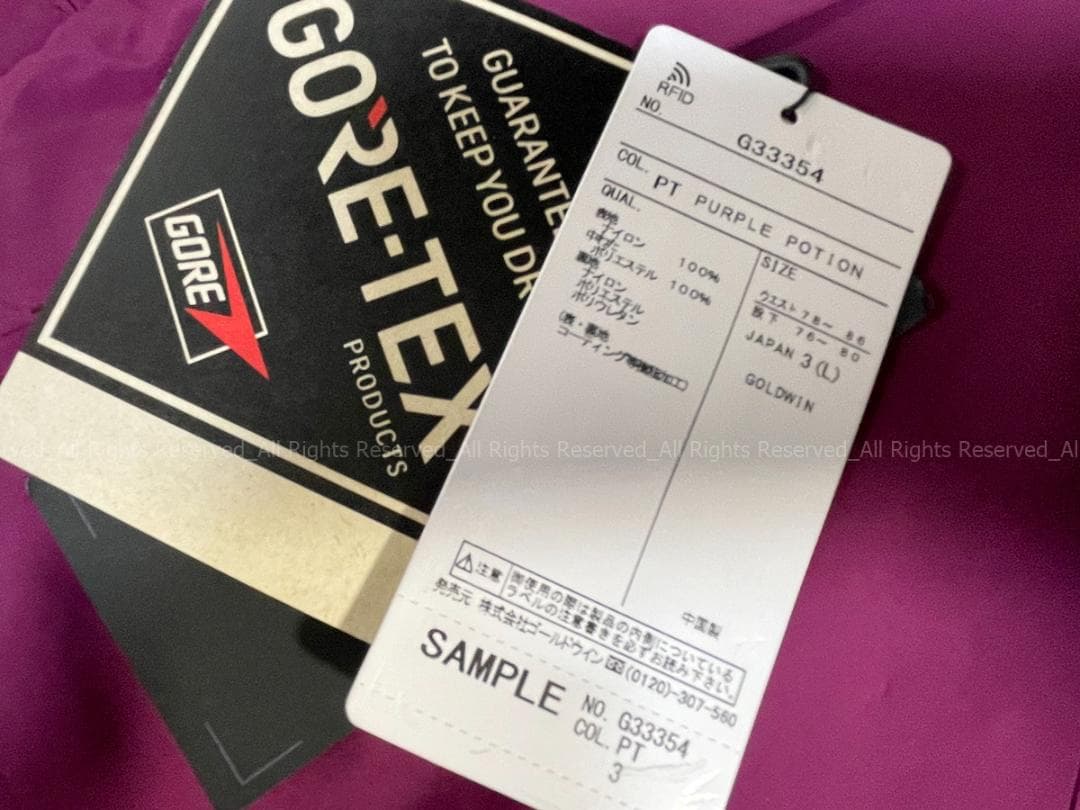 GOLDWIN ゴールドウィン　GORE-TEX 2L ゴアテックス　パンツ