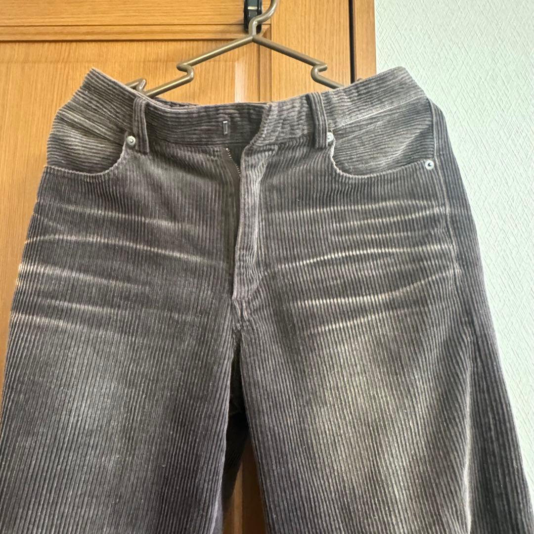 CLEL アンティークデザイン コーデュロイスラックスパンツ　ブラウンxs