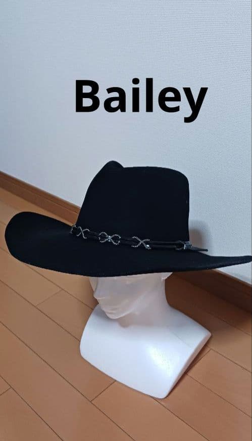 美品 ベイリー ウエスタンハット 59cm USA 7 3/8 2X