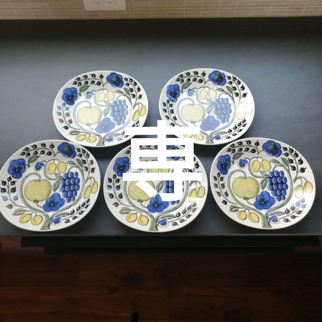 アラビア　カラーパラティッシ　オーバル型　５枚セット