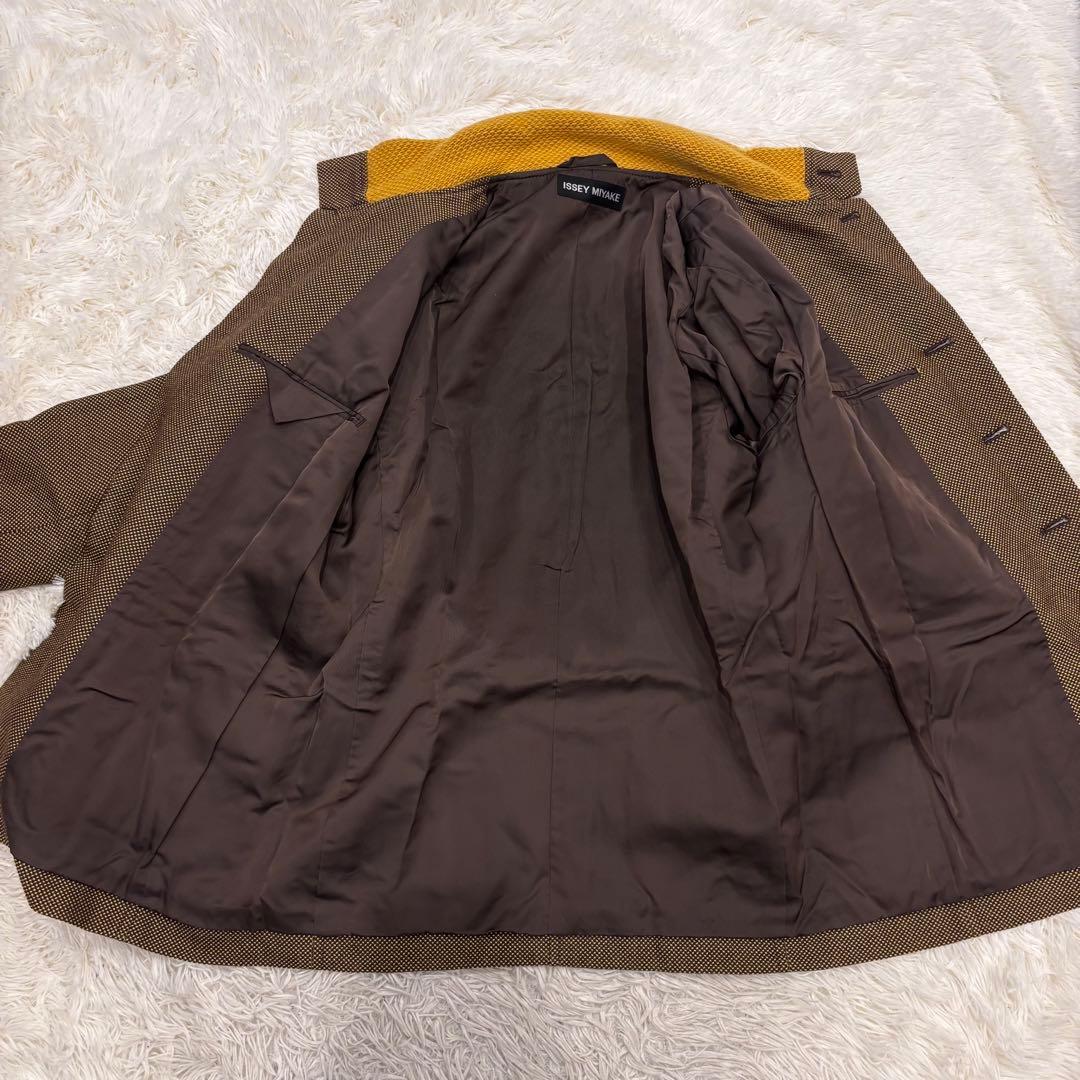 美品✨イッセイミヤケ　ISSEY MIYAKE コート　ジャケット　カーキ