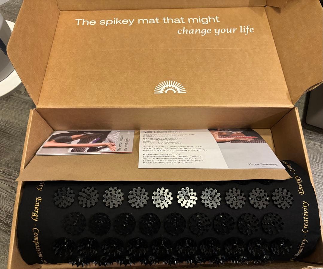 【正規品】shakti マット・枕セット レベル2 黒