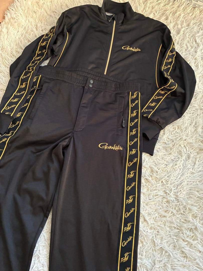 Gamakatsu ガマカツ　ブラック ゴールド ジャージ　M