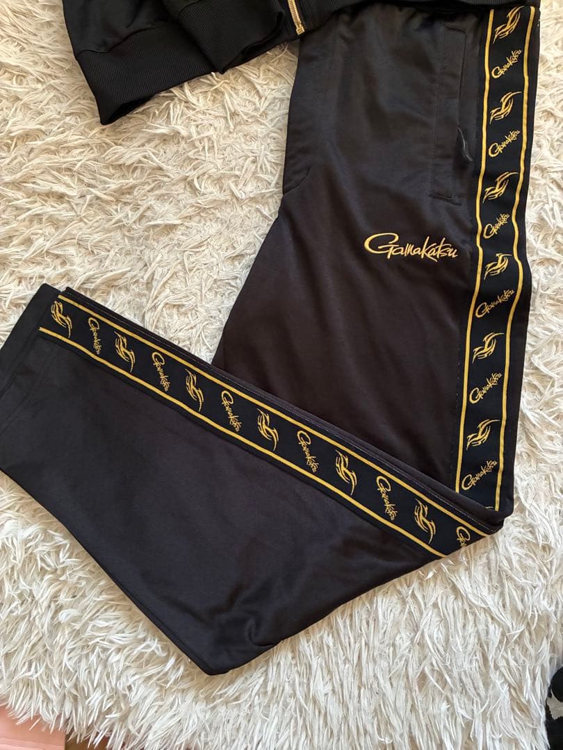 Gamakatsu ガマカツ　ブラック ゴールド ジャージ　M