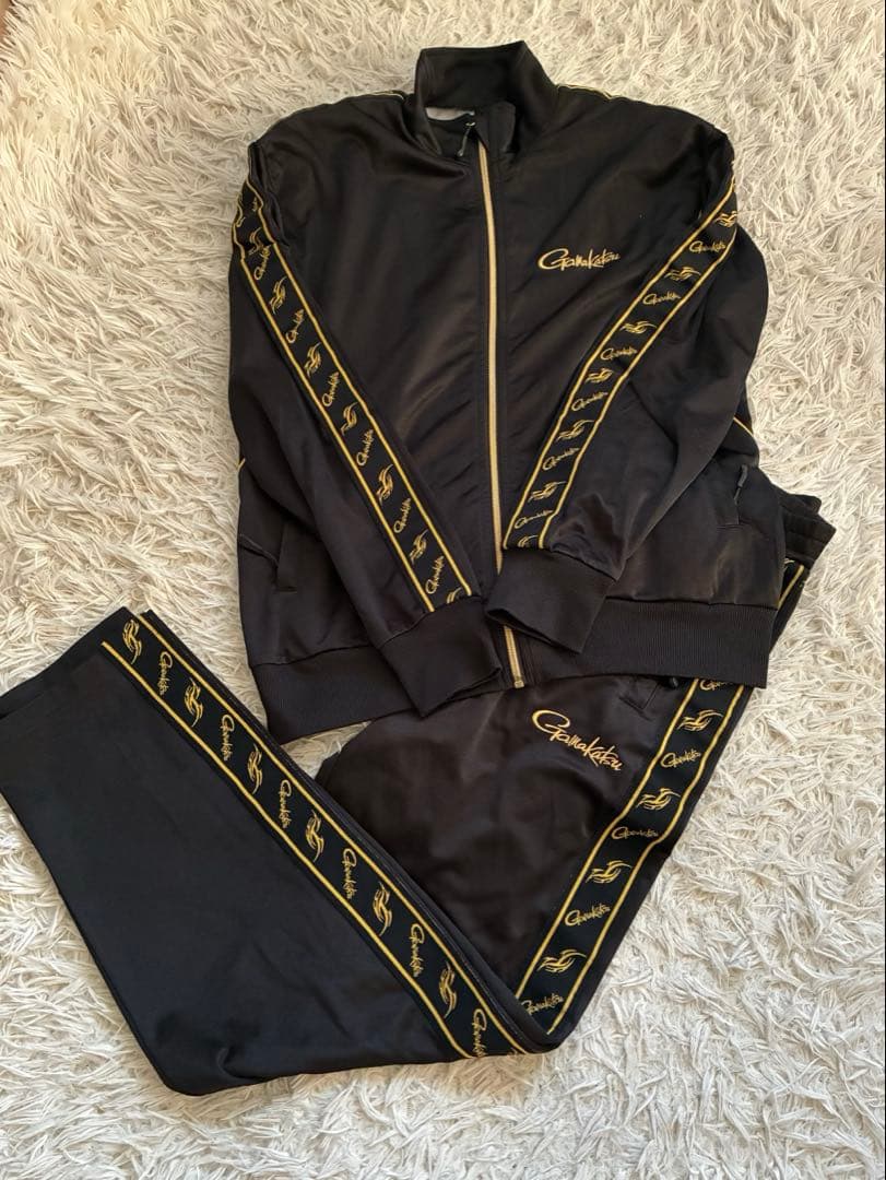 Gamakatsu ガマカツ　ブラック ゴールド ジャージ　M