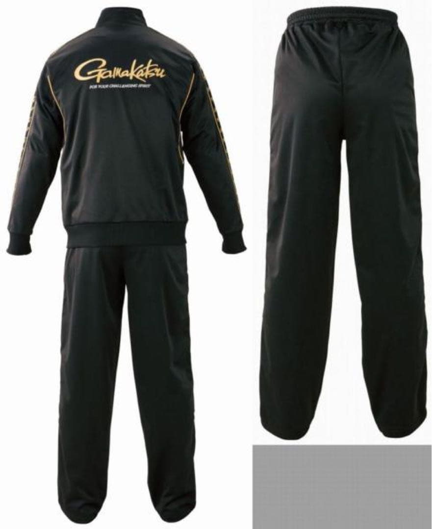 Gamakatsu ガマカツ　ブラック ゴールド ジャージ　M
