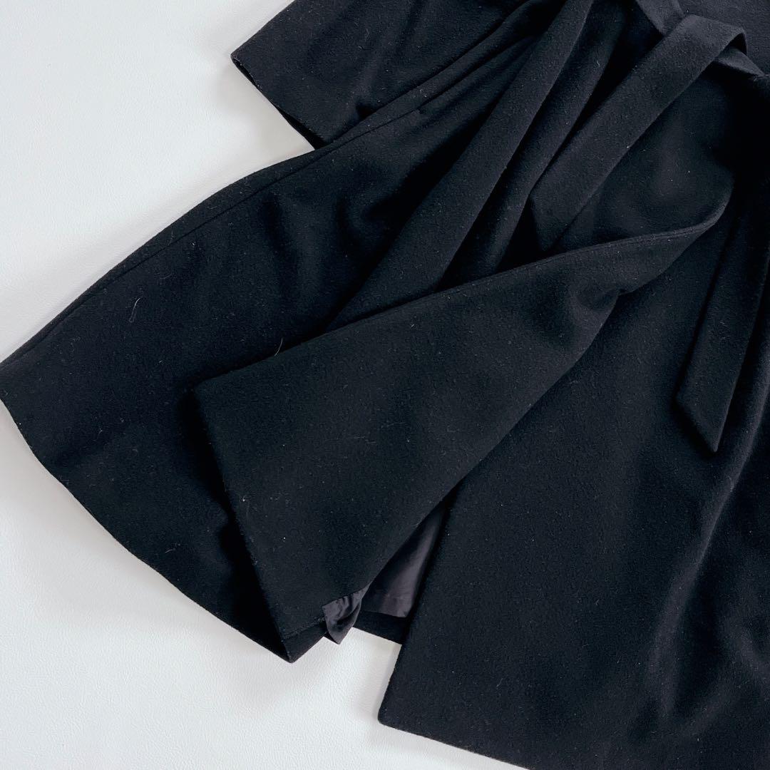 みんた 　美品✨Theory ノーカラーコート　ベルト　近年　ウール