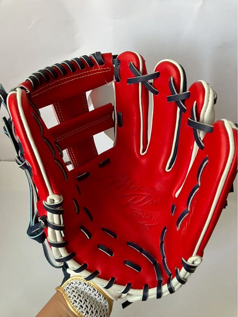 ミズノプロ　軟式　日本製　耕作　内野　HAGA グローブ　オーダー 野球　坂本型