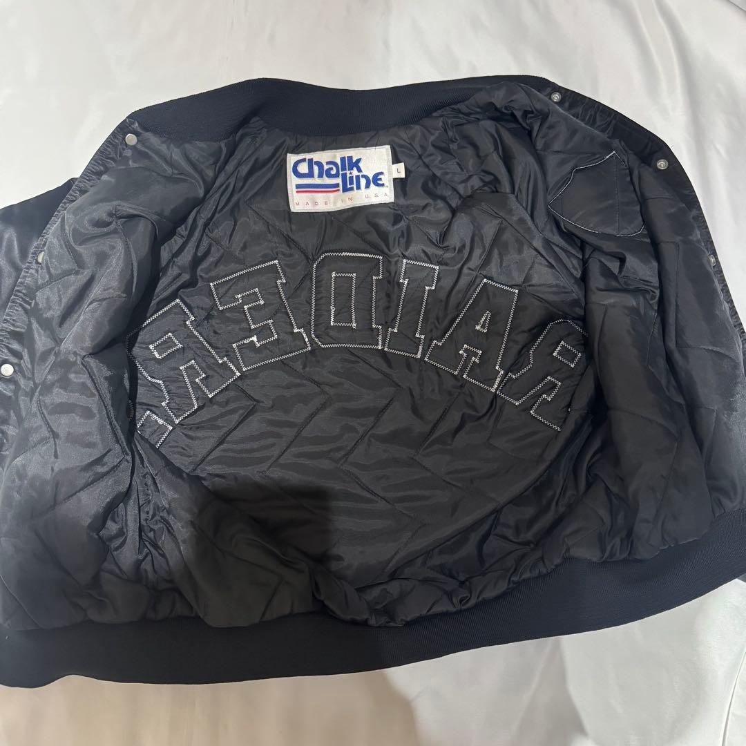 H*5様 RAIDERS ChalkLineスタジャン レイダース NFL US