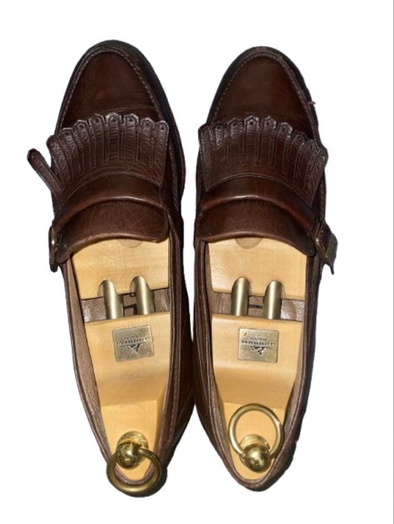 銘品ヴィンテージ【イヴ・サンローラン YSL】キルトローファーレザーシューズ