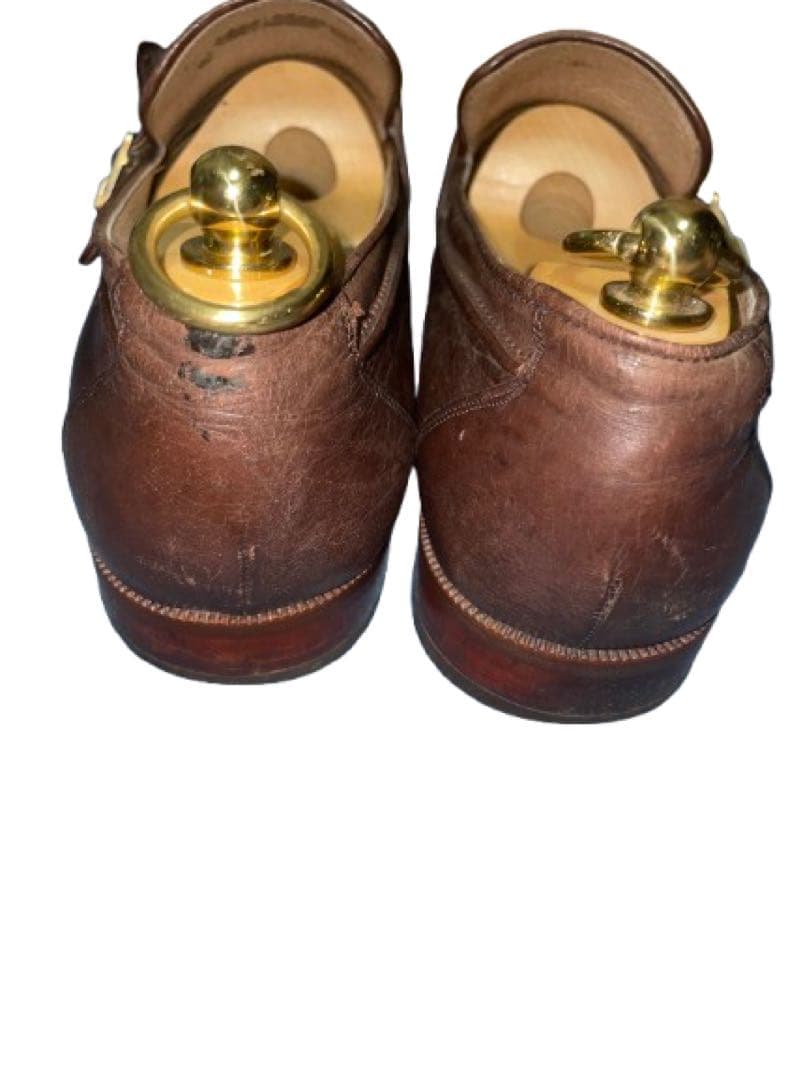 銘品ヴィンテージ【イヴ・サンローラン YSL】キルトローファーレザーシューズ