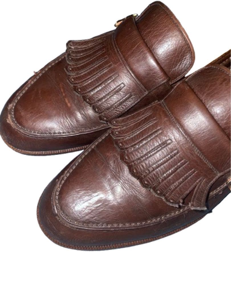 銘品ヴィンテージ【イヴ・サンローラン YSL】キルトローファーレザーシューズ