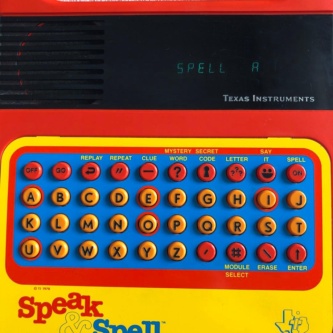 Speak & Spell スピークアンドスペル 1978 初期版