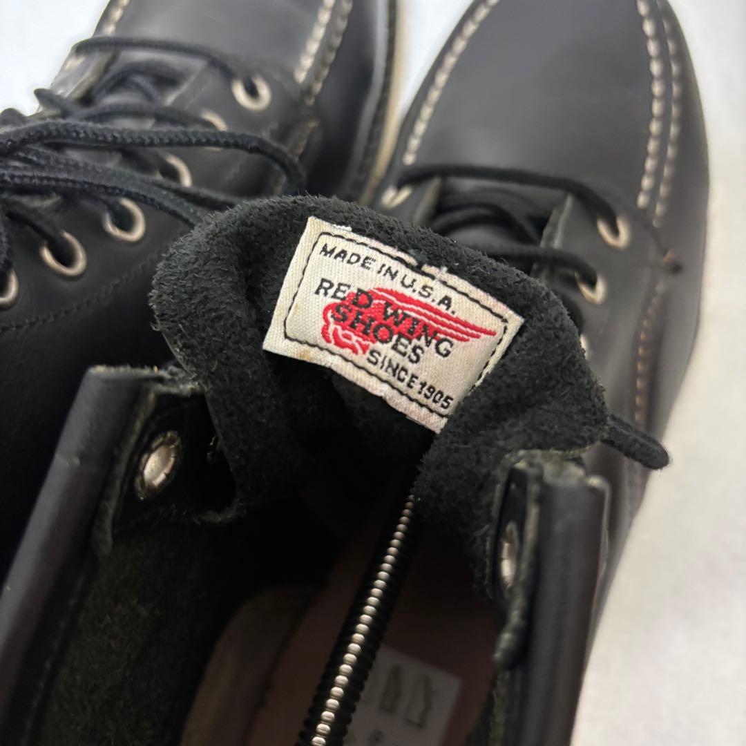 【03年製】刺繍羽タグ REDWING ヴィンテージ 8130 8179 黒8D