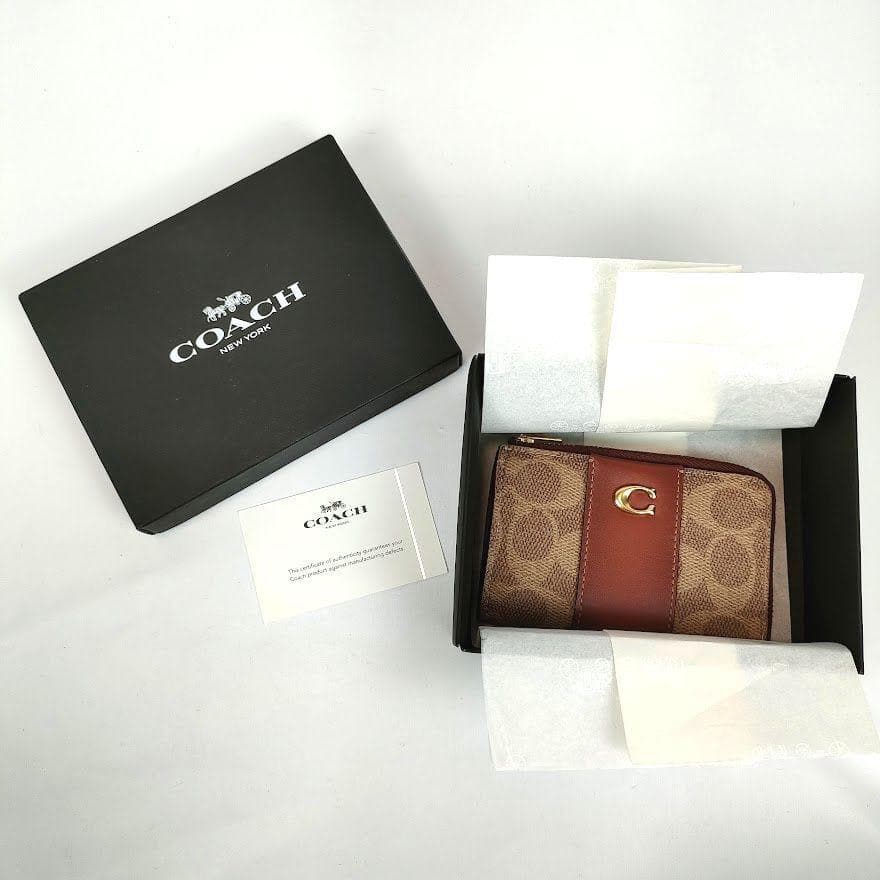 未使用 COACH コーチ エッセンシャル Lジップ キーケース シグネチャー