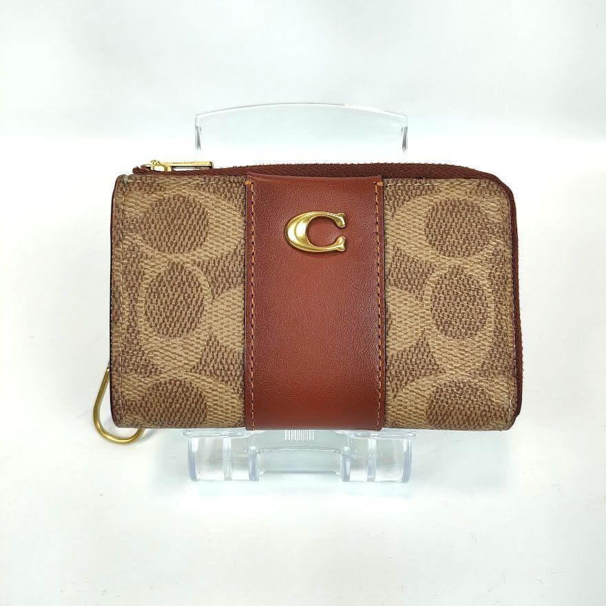 未使用 COACH コーチ エッセンシャル Lジップ キーケース シグネチャー