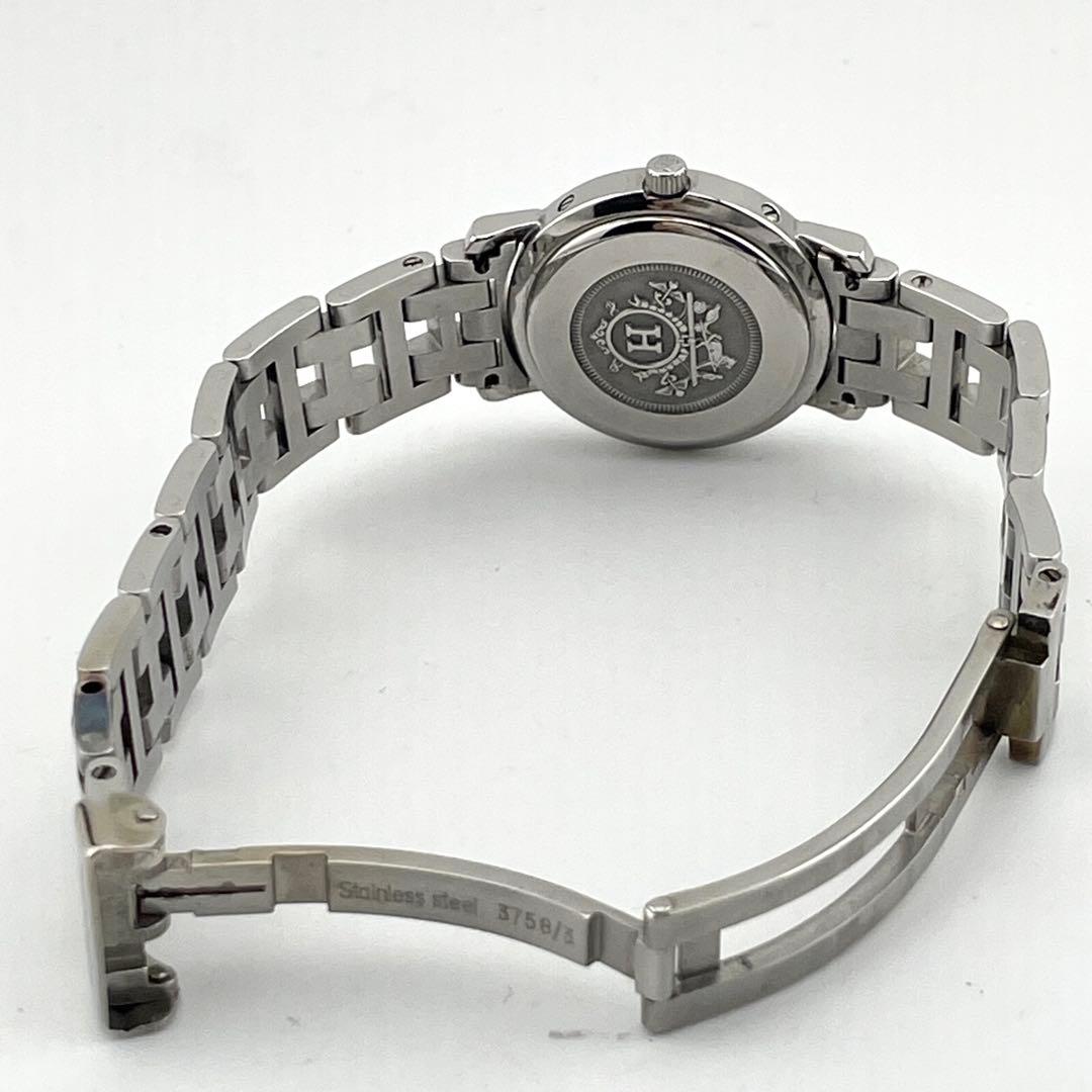 エルメス　クリッパー　ダイヤベゼル　デイト　腕時計　レディース　動作未確認