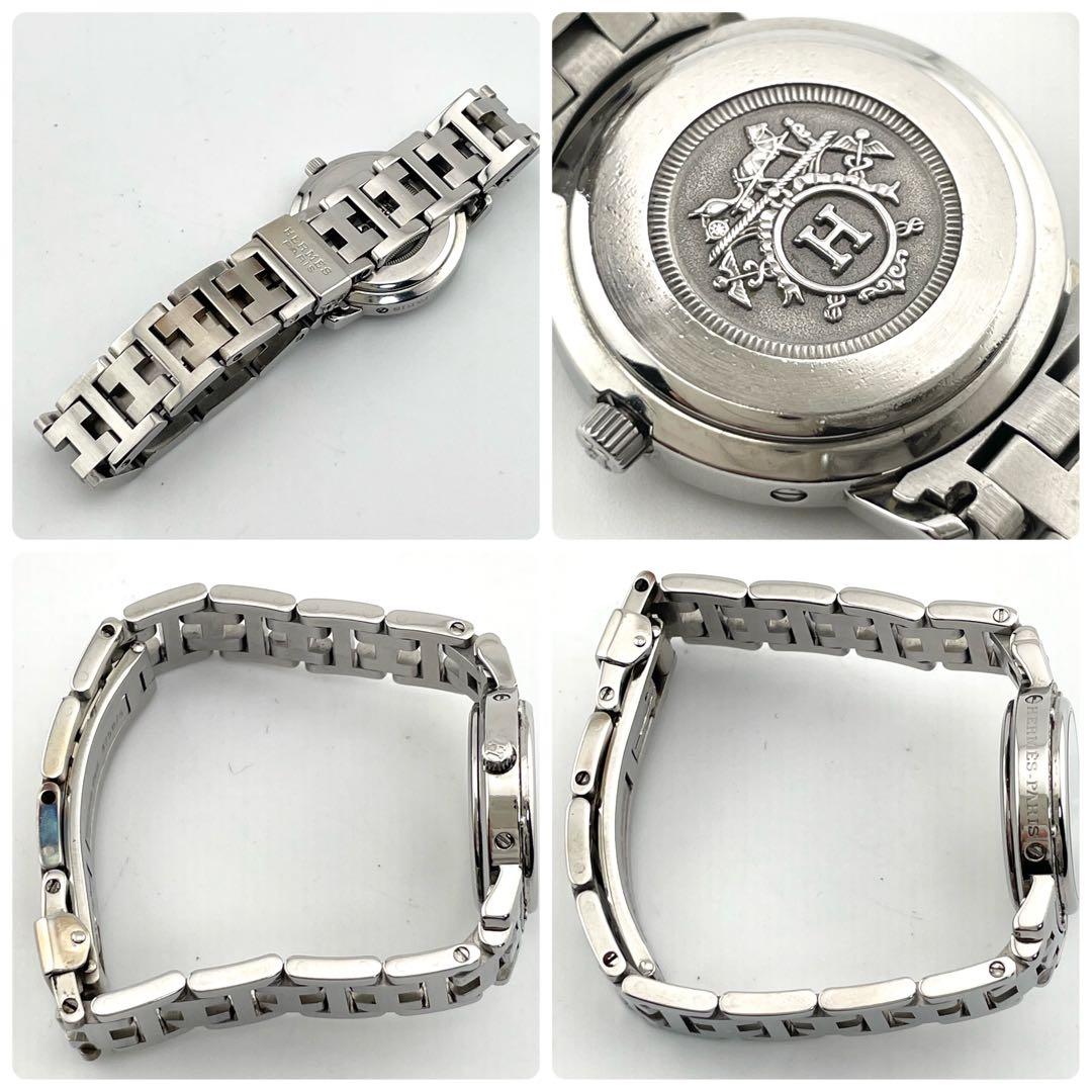 エルメス　クリッパー　ダイヤベゼル　デイト　腕時計　レディース　動作未確認