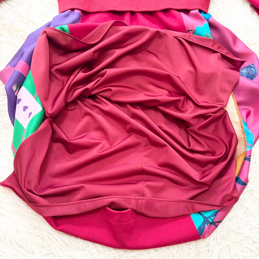 ✨美品✨MUVEIL×M!DOR! Vネック長袖プルオーバーコンビワンピース