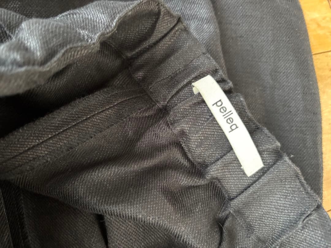 pelleq 黒 リネン　オールインワン